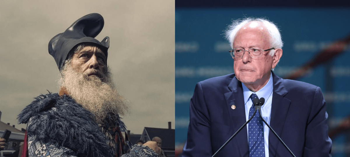 I'll take the one on the left. Of course, that's ambiguous. The unanswered mystery: how does he keep his boot on?